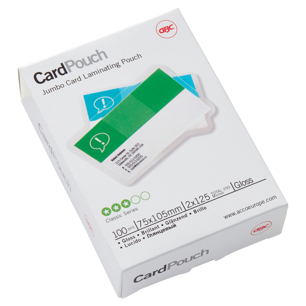 GBC Card™ laminointitasku 75x105mm 125mic/100kpl