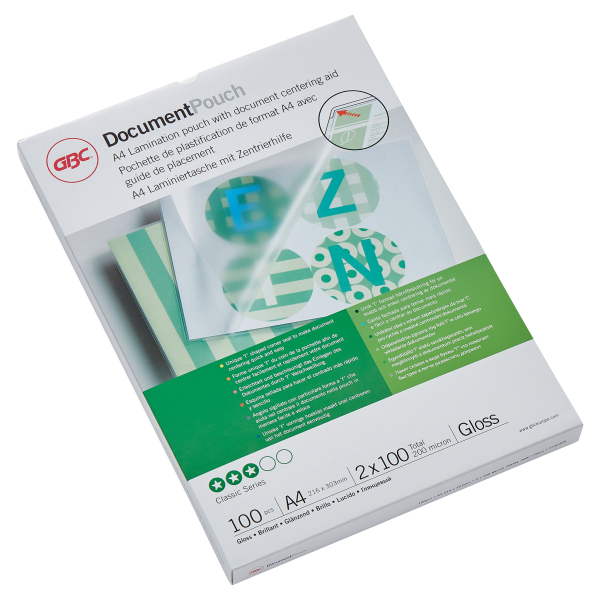 GBC Document™ A4-laminointitasku 100mic/100kpl