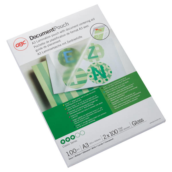 GBC Document™ A3-laminointitasku 100mic/100kpl