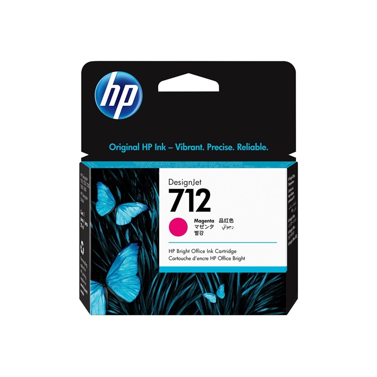 Mustekasetti Inkjet HP 712 Design Jet magenta 29 ml