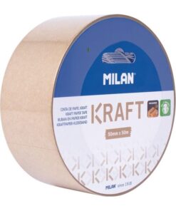 Pakkausteippi paperinen Milan Kraft 50 mm x 50 m ruskea