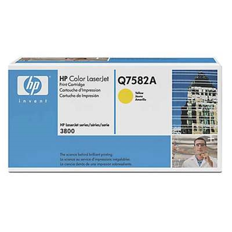 Värikasetti Laser HP Q7582A CLJ 3800 keltainen