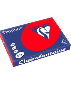Kopiopaperi Trophee A4 80g syvänpunainen