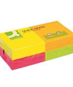 Viestilappu Q-CONNECT Quick Notes 76 x 76 mm värilaj /12