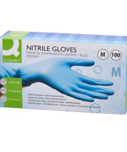 Nitriilikäsine Q-CONNECT M sininen /100