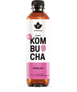 Kombucha Puhdistamo vadelma 400 ml (ei sis.pantti)