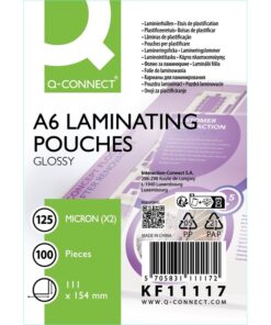Laminointitasku Q-CONNECT A6 125 mic /100