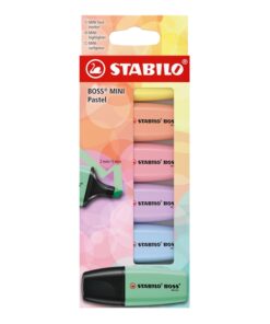 Korostuskynä STABILO BOSS MINI pastellivärilajitelma 6 kpl
