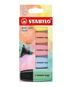 Korostuskynä STABILO BOSS MINI pastellivärilajitelma 5 kpl