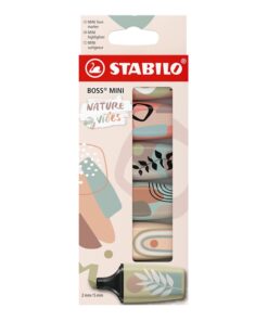 Korostuskynä STABILO BOSS MINI Naturevibes 6 kpl