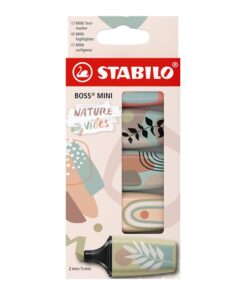 Korostuskynä STABILO BOSS MINI Naturevibes 5 kpl
