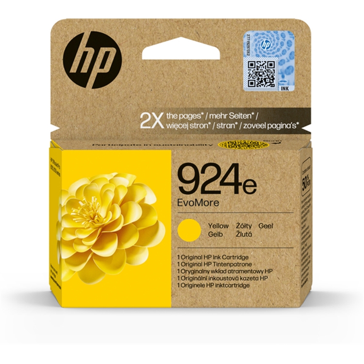 Mustekasetti HP 924e EvoMore keltainen 0,8K
