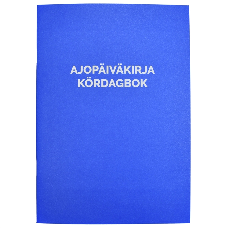 Ajopäiväkirja 187 A5/32 auton käyttöetu