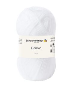 Neulelanka Schadenmayr Bravo 50 g valkoinen