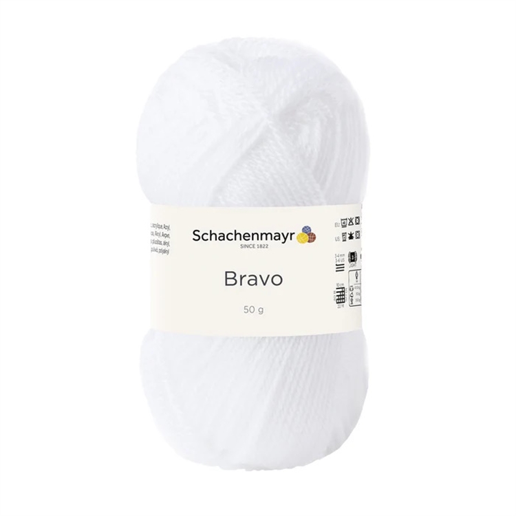 Neulelanka Schadenmayr Bravo 50 g valkoinen