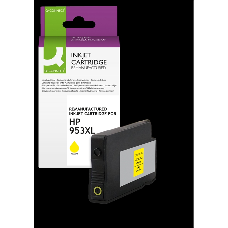 Mustekasetti Q-CONNECT HP F6U18AE 953XL keltainen 1,45K
