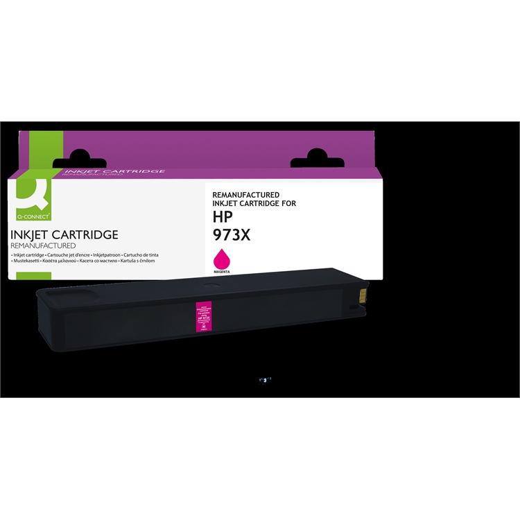 Mustekasetti Q-CONNECT HP F6T82AE 973X punainen 7K