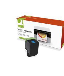 Laservärikasetti Q-CONNECT Lexmark 80C2SC0 sininen 2K