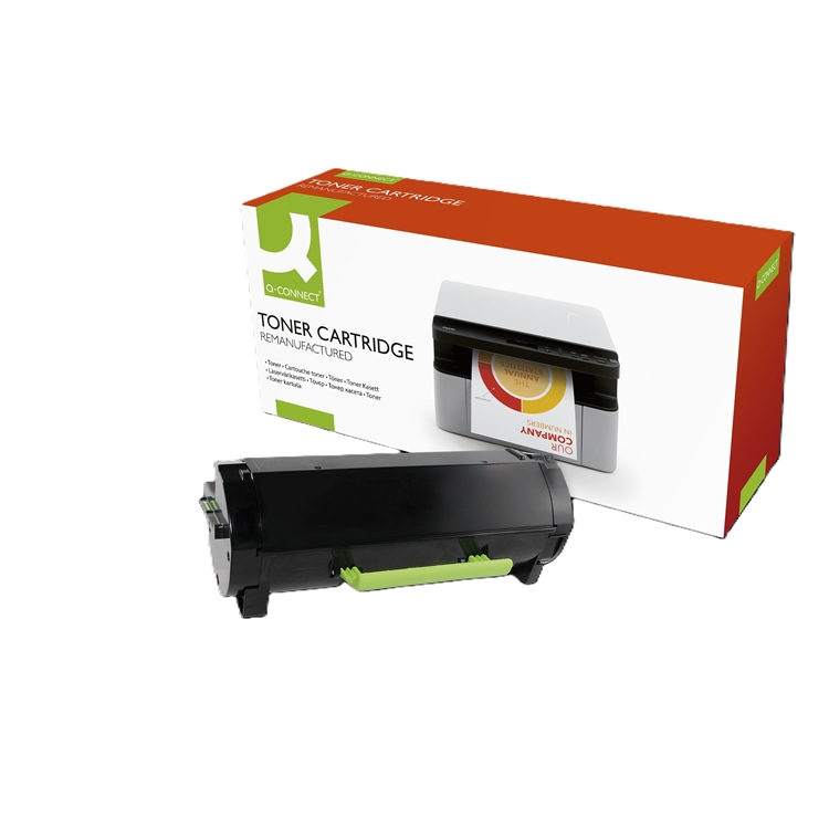 Laservärikasetti Q-CONNECT Lexmark 56F2X0E musta 20K