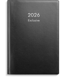 Kalenteri 2026 Exclusive musta muovikansi