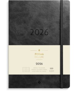 Kalenteri 2026 Business Forma Deluxe musta