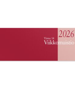 Kalenteri 2026 Tiima 14 viikkomuistio parikierresidottu