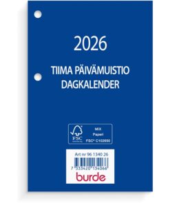 Kalenteri 2026 Tiima päivämuistio