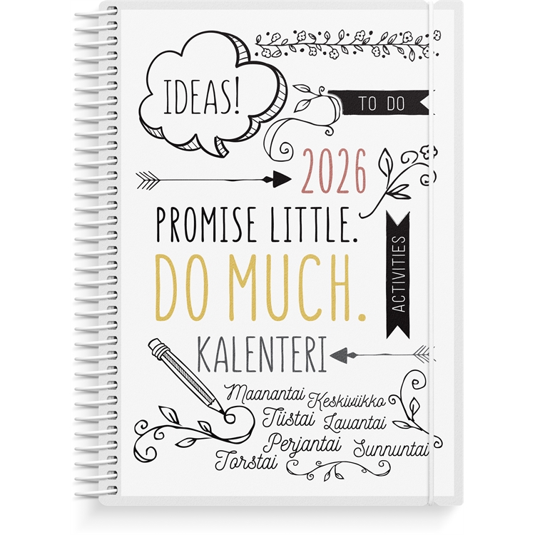 Kalenteri 2026 Scribble A5