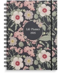 Kalenteri 2026 Life Planner Floral