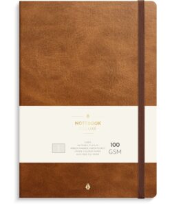 Muistikirja Burde Notebook Deluxe ruskea B5