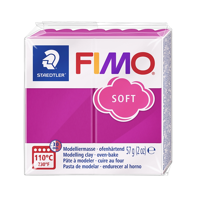 Fimo Soft perusväri 22 raspberry