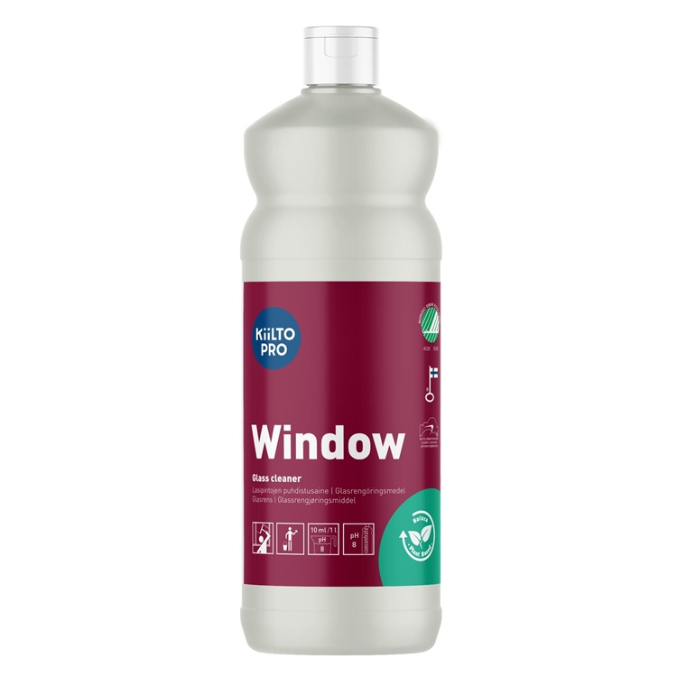 Lasipintojen puhdistusaine Kiilto Pro Window 1L
