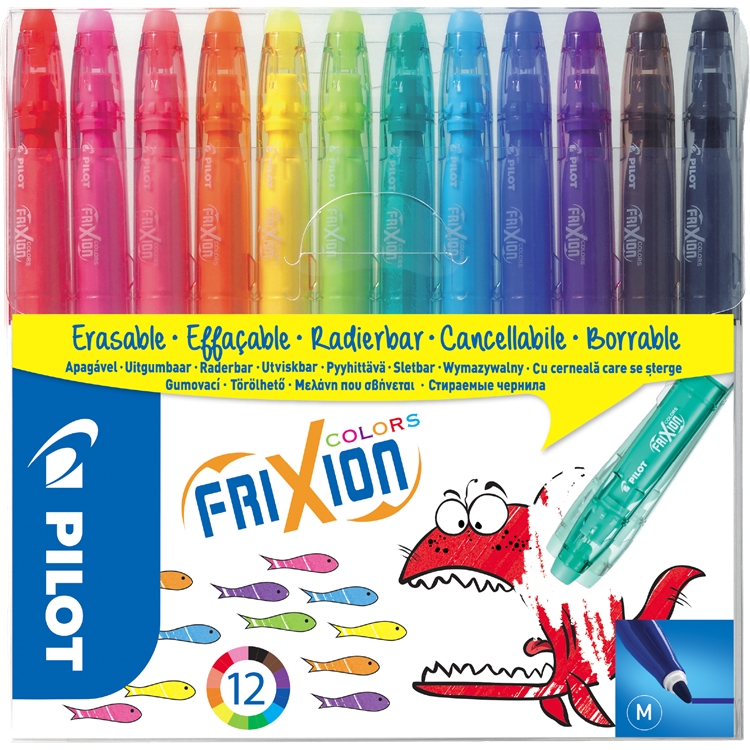 Huopakynä Pilot FriXion Colors värilajitelma /12