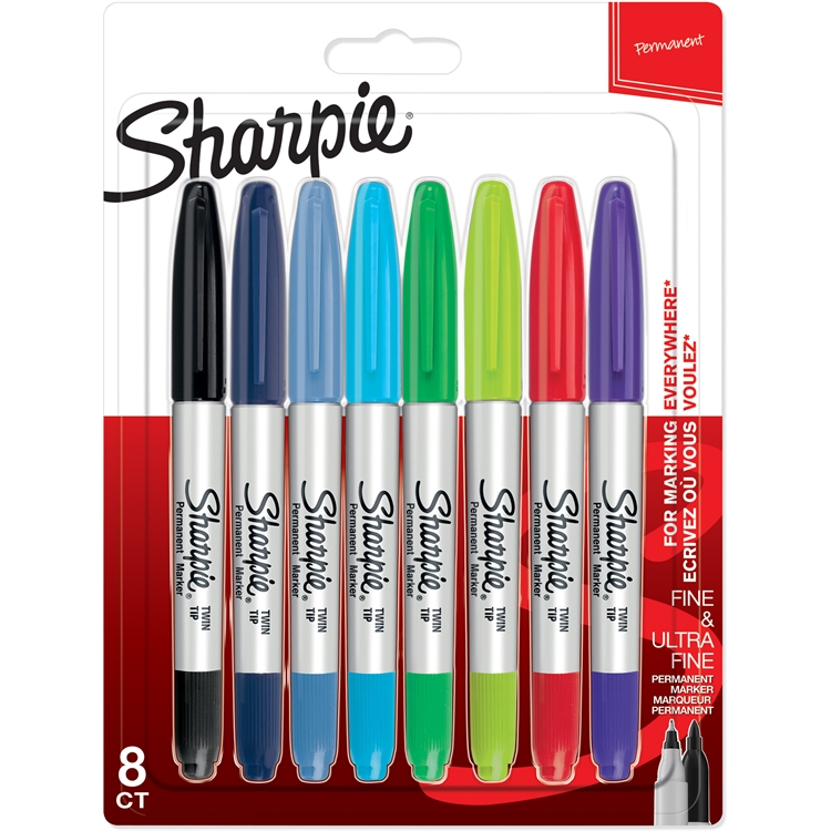 Huopakynä Sharpie Twintip värilajitelma /8