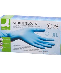 Nitriilikäsine Q-CONNECT XL sininen/100