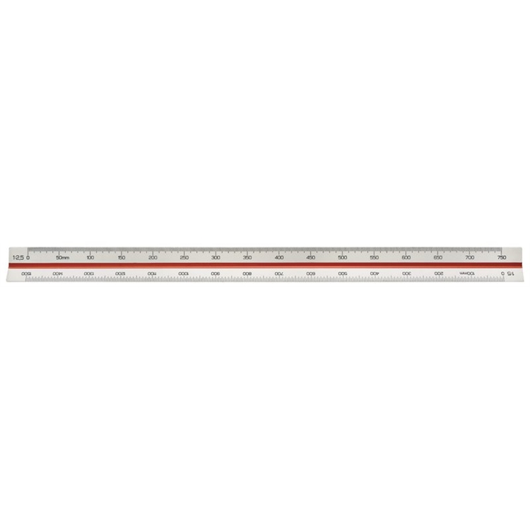 Suhdeviivain Linex 313 30 cm 1:2,5:5:10:20:50:100