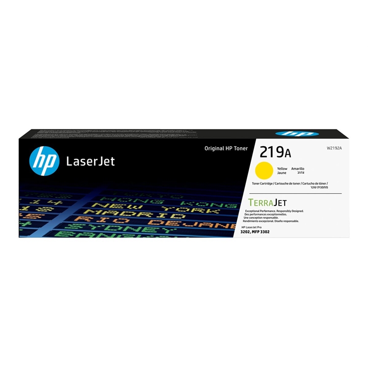 Laservärikasetti HP 219A W2192A keltainen 1,2K