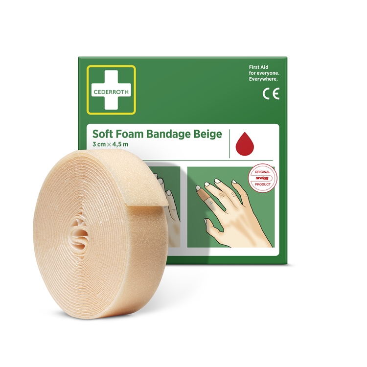 Cederroth Soft Foam laastari Beige 3 cm x 4,5m