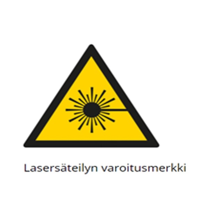 Opastekyltti Laser,muu säteilyvaara