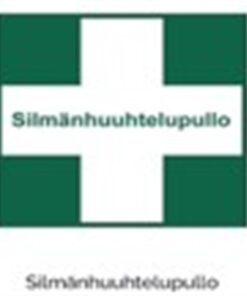 Opastekyltti silmänhuuhtelupullo