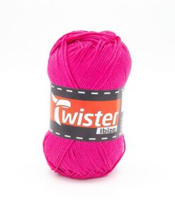 Puuvillalanka Twister Ibiza 50 g syklaaminpunainen