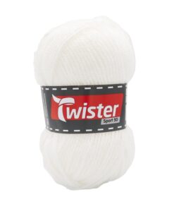 Neulelanka Twister Sport 50 50 g valkoinen