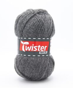 Neulelanka Twister Sport 50 50 g harmaa