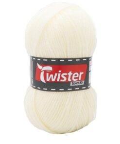 Neulelanka Twister Sport 50 50 g luonnonvalkoinen