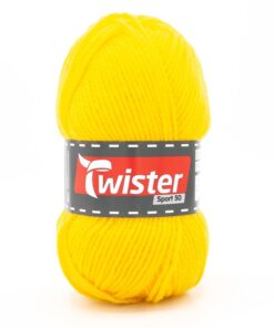 Neulelanka Twister Sport 50 50 g keltainen