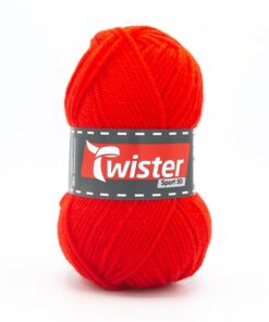 Neulelanka Twister Sport 50 50 g punainen