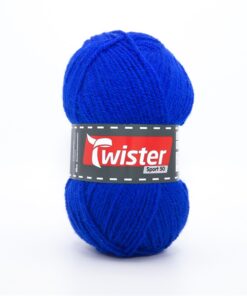 Neulelanka Twister Sport 50 50 g kirkkaansininen