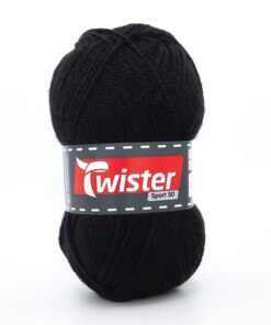 Neulelanka Twister Sport 50 50 g musta