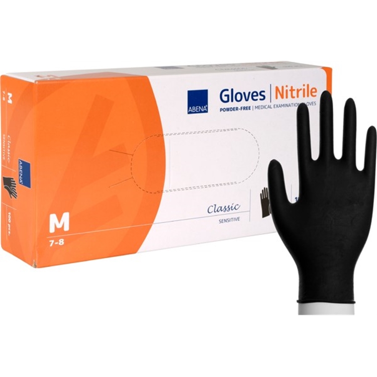 ABENA Classic nitriilikäsine M musta/100