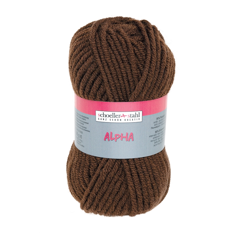 Neulelanka Schoeller + Stahl Alpha 50 g ruskea